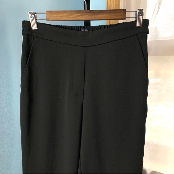 J. Crew Black Jamie Pants with Tuxedo Stripe - Picture 2 of 6